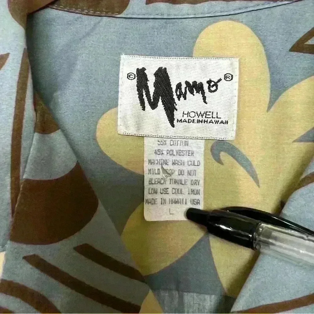 Mamo Howell Vintage Men’s Short Sleeve Shirt-Large - Picture 4 of 5